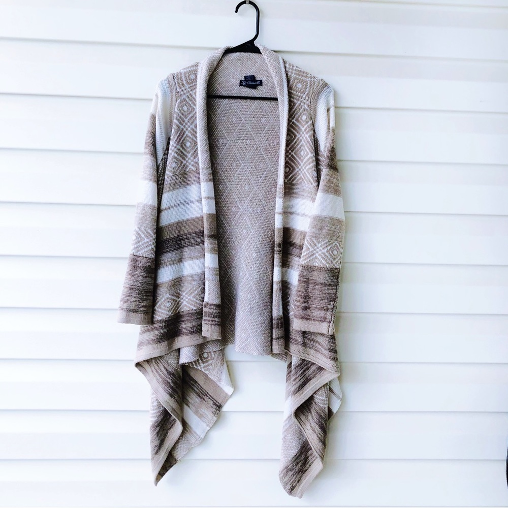 Aztec Pattern Cardigan Sweater
